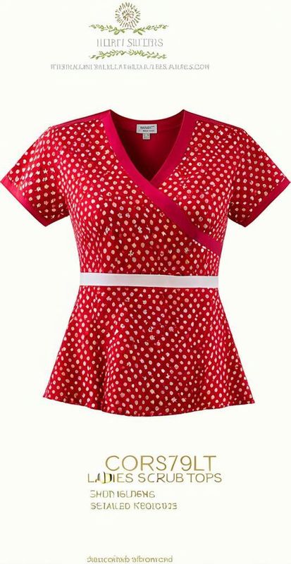 Scrubs waisted top