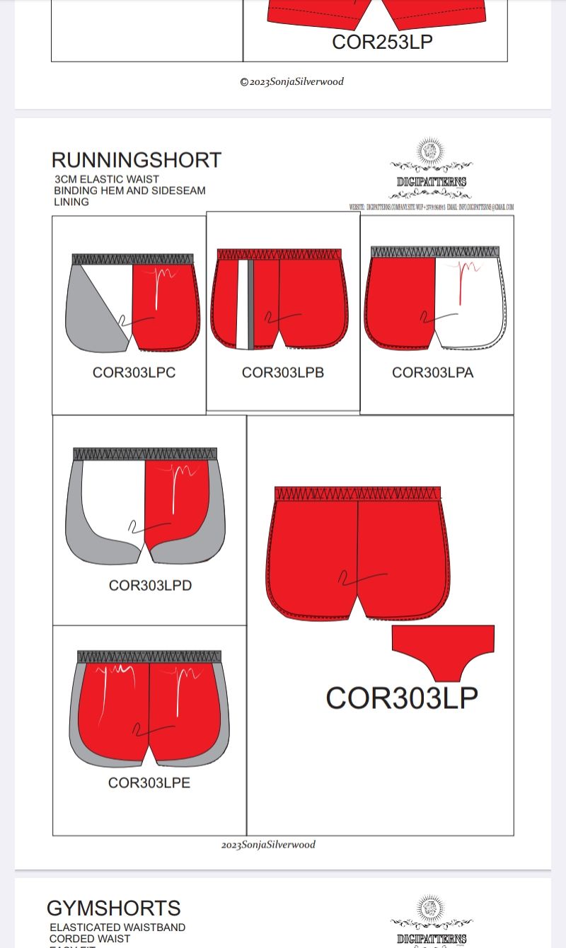 Core mens running short