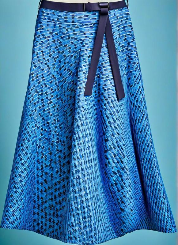 Corporate wrap skirt