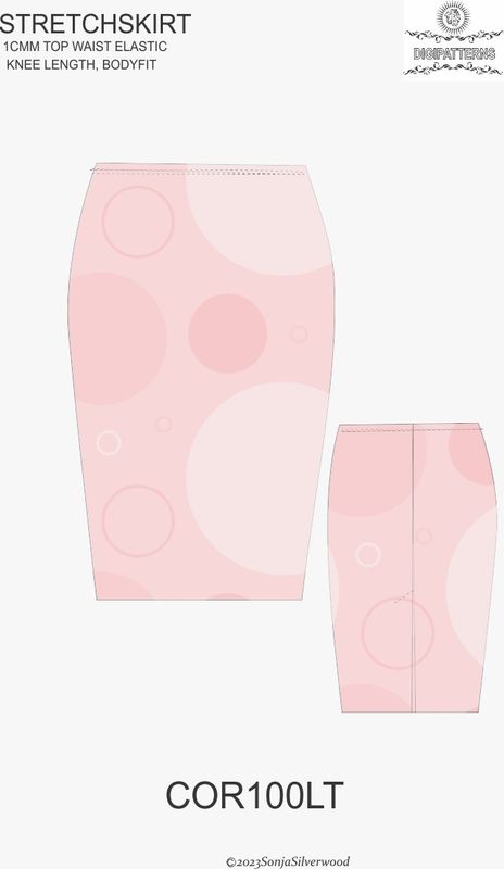 Corporate stretch skirt