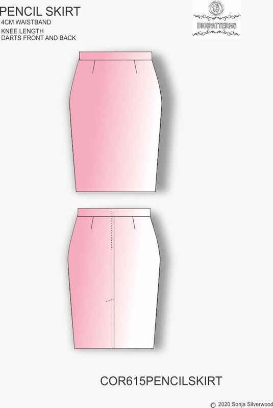Corporate pencil skirt