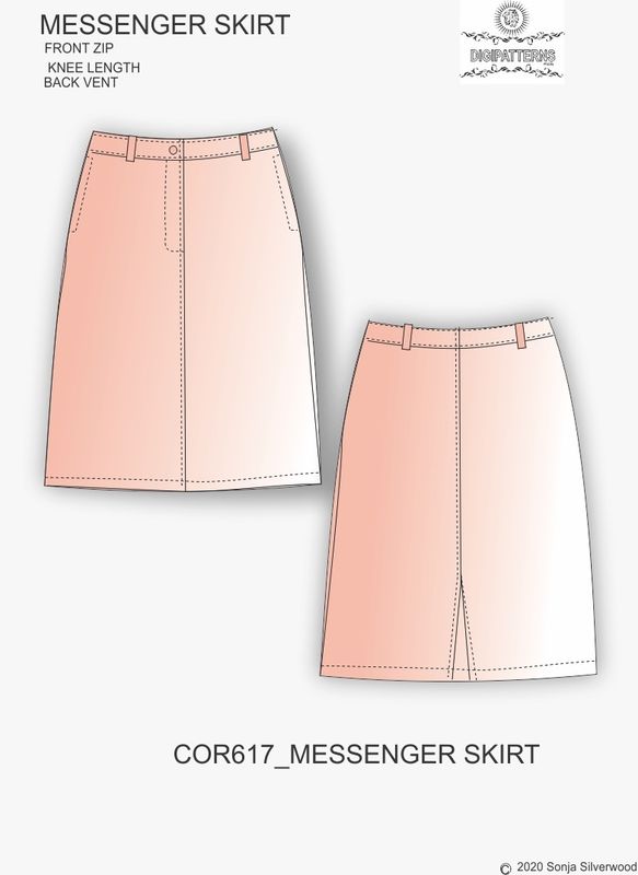 Messenger skirt