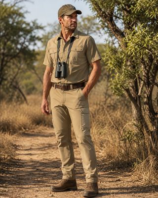 Outdoor mens bush shirt
