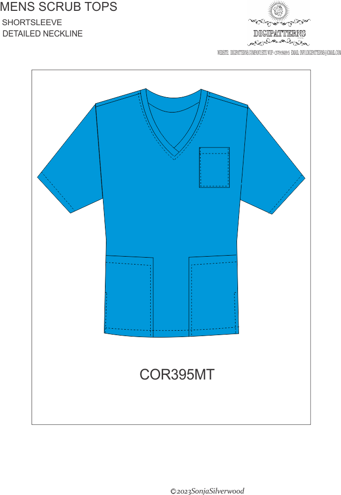 Scrubs basic mens top
