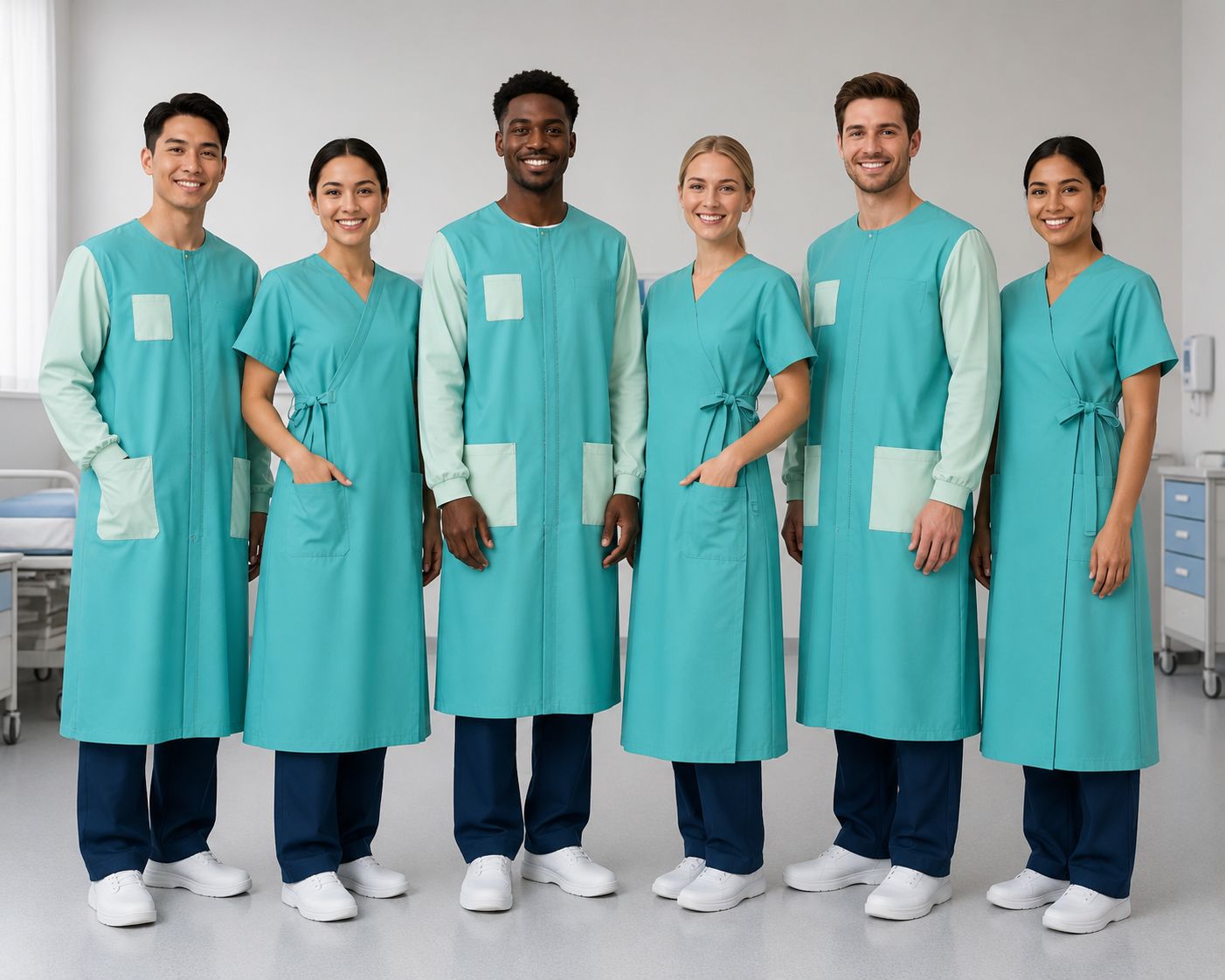 Scrubs wrap gown