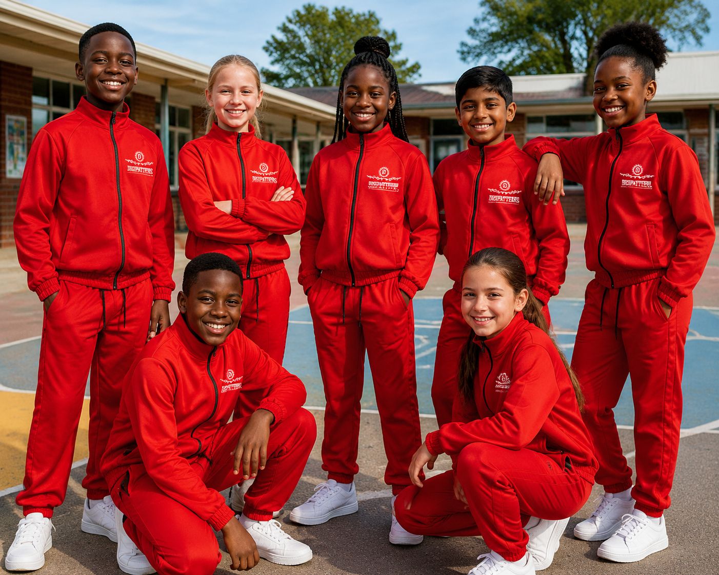 School triacitate tracksuit