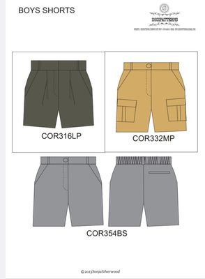 School boys shorts