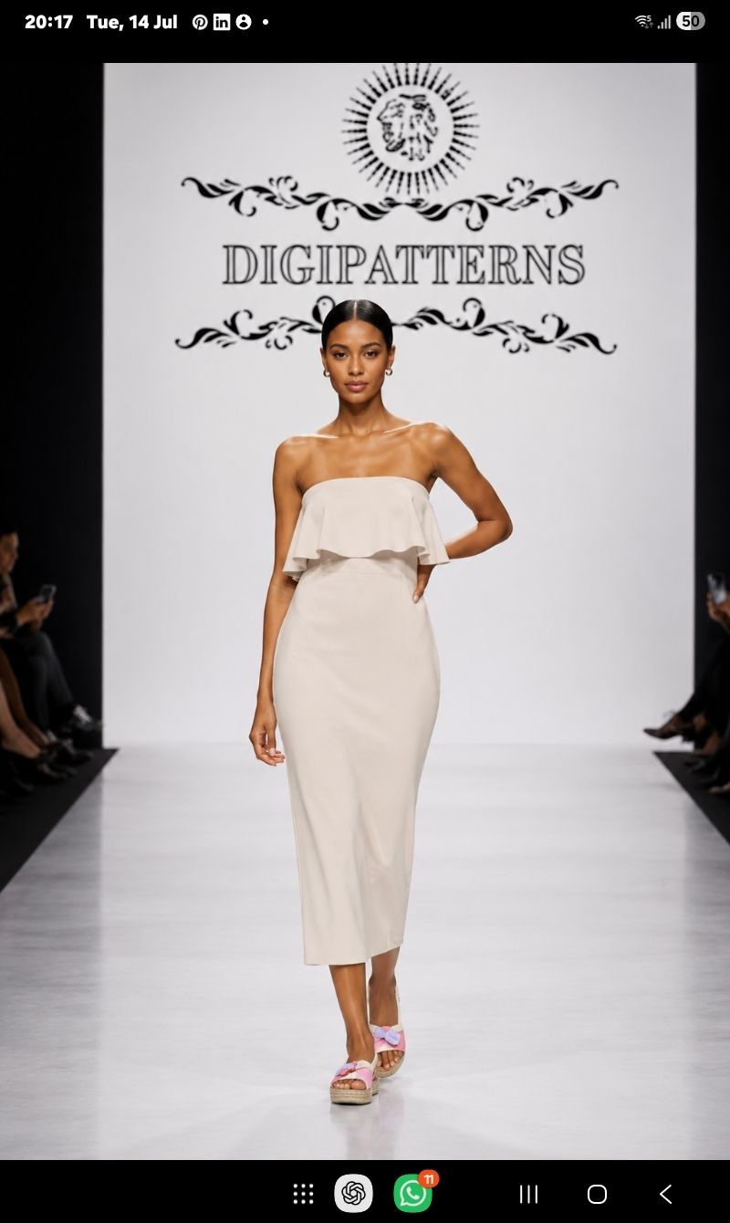 Instant couture frill dress