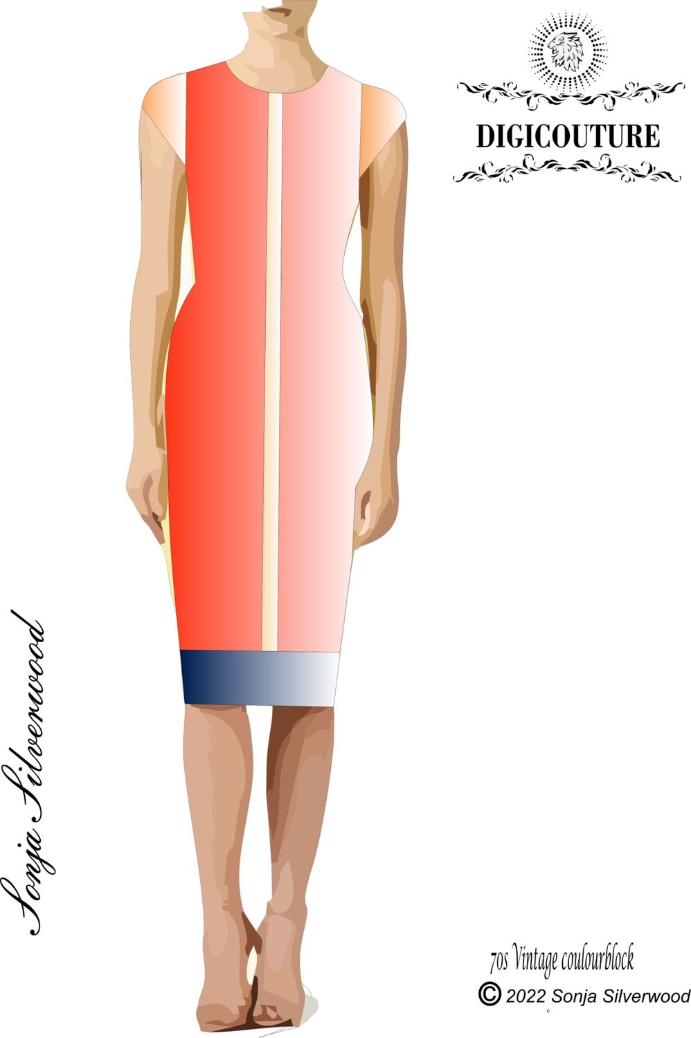 Instant couture  shift dress