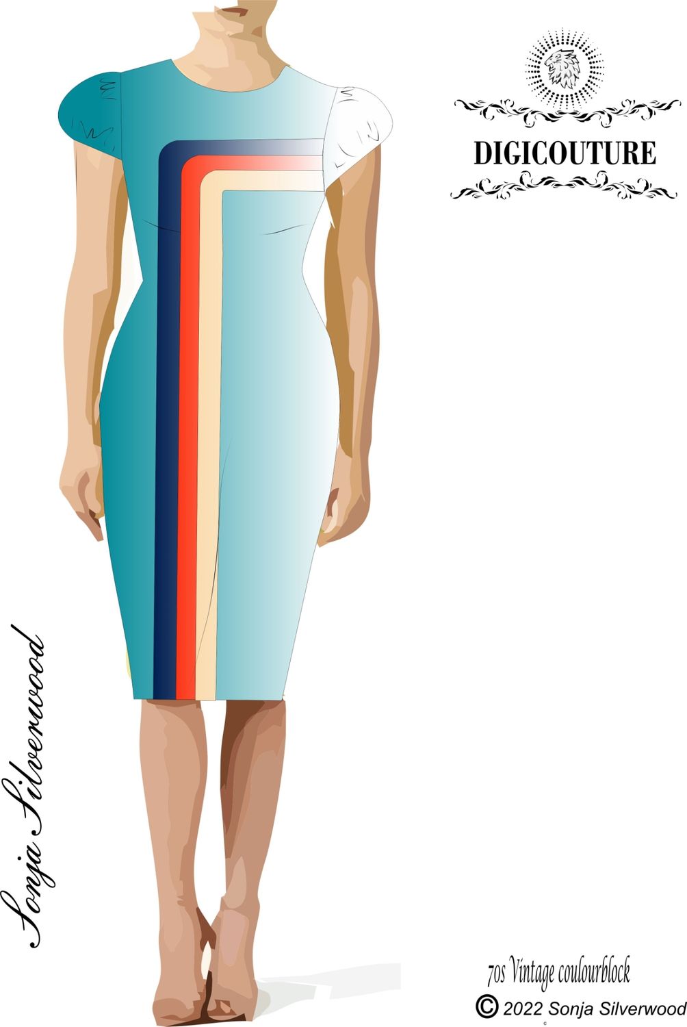 Instant  couture shift dress