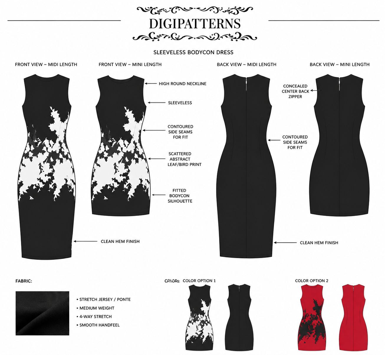 Instant couture shift dress