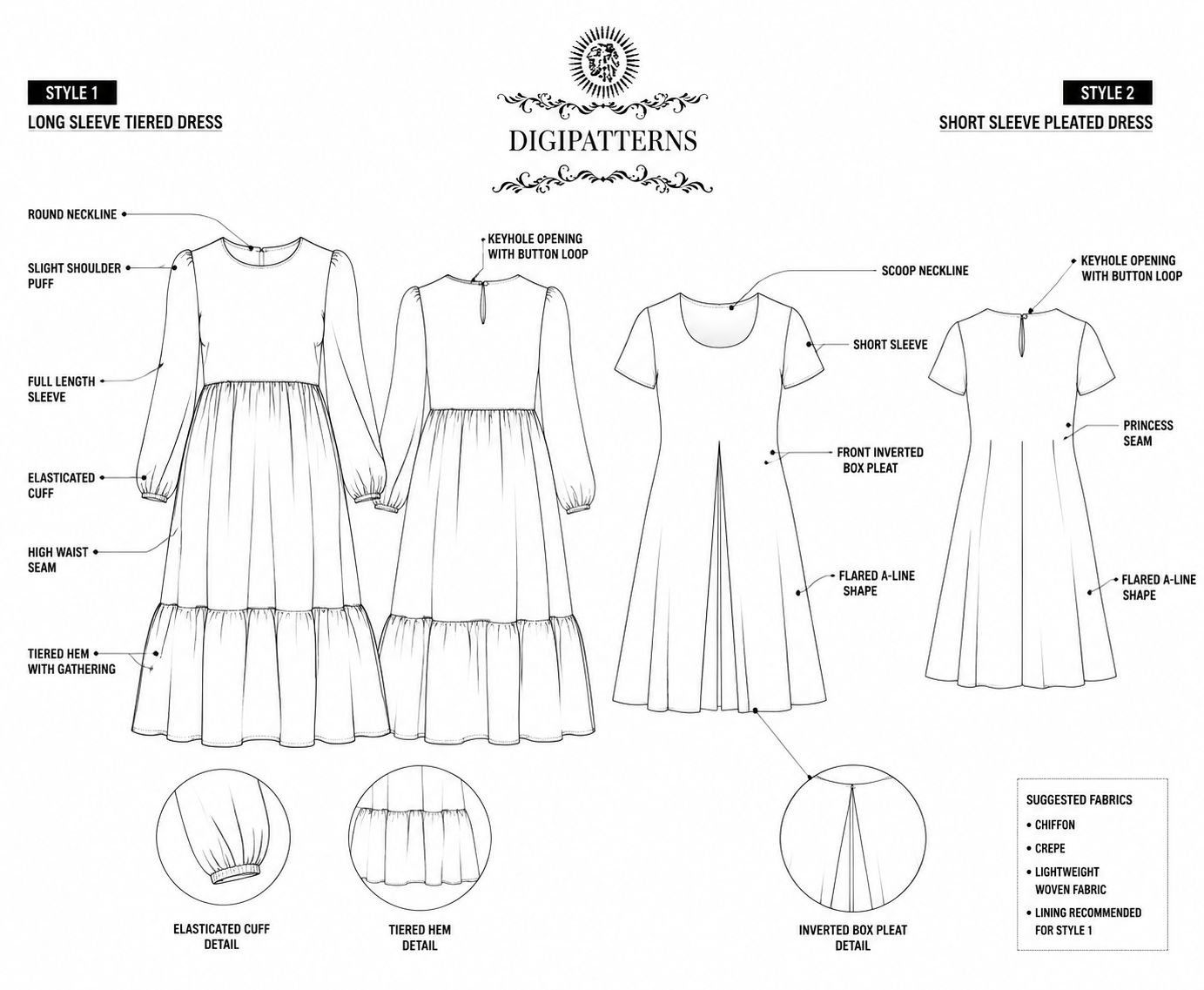 Instant couture Tierdress