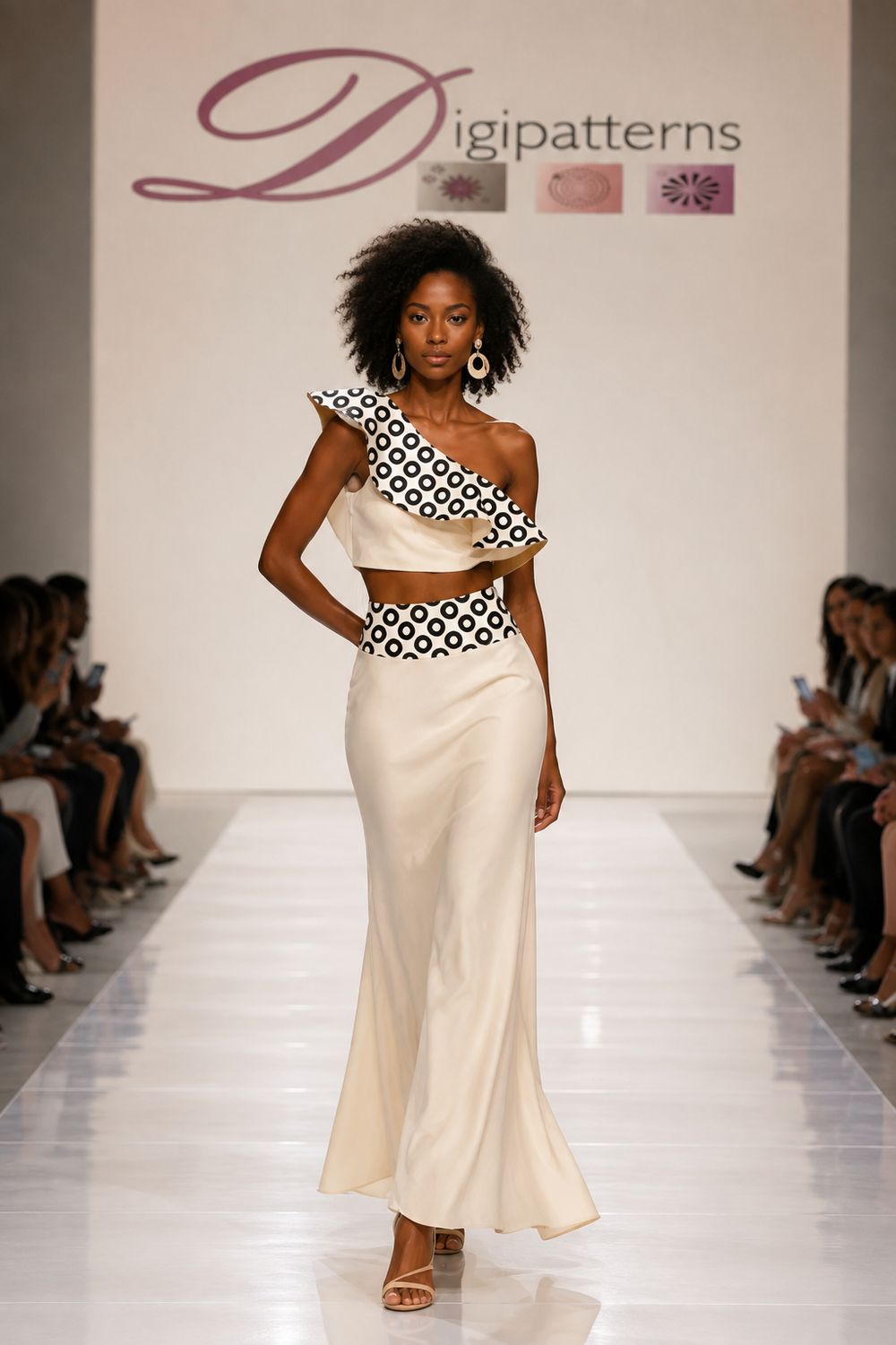 Spanish inspiration flounce top and flair skirt