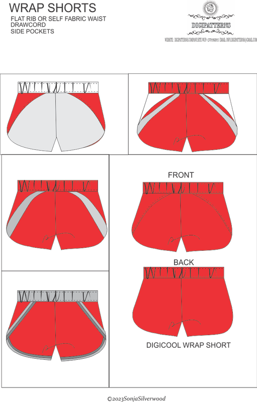 Ladies cool wrap  shorts