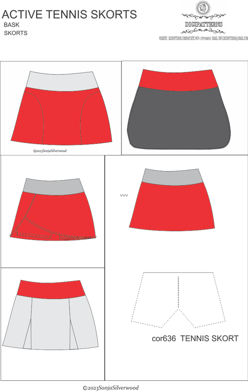 Ladies action skorts