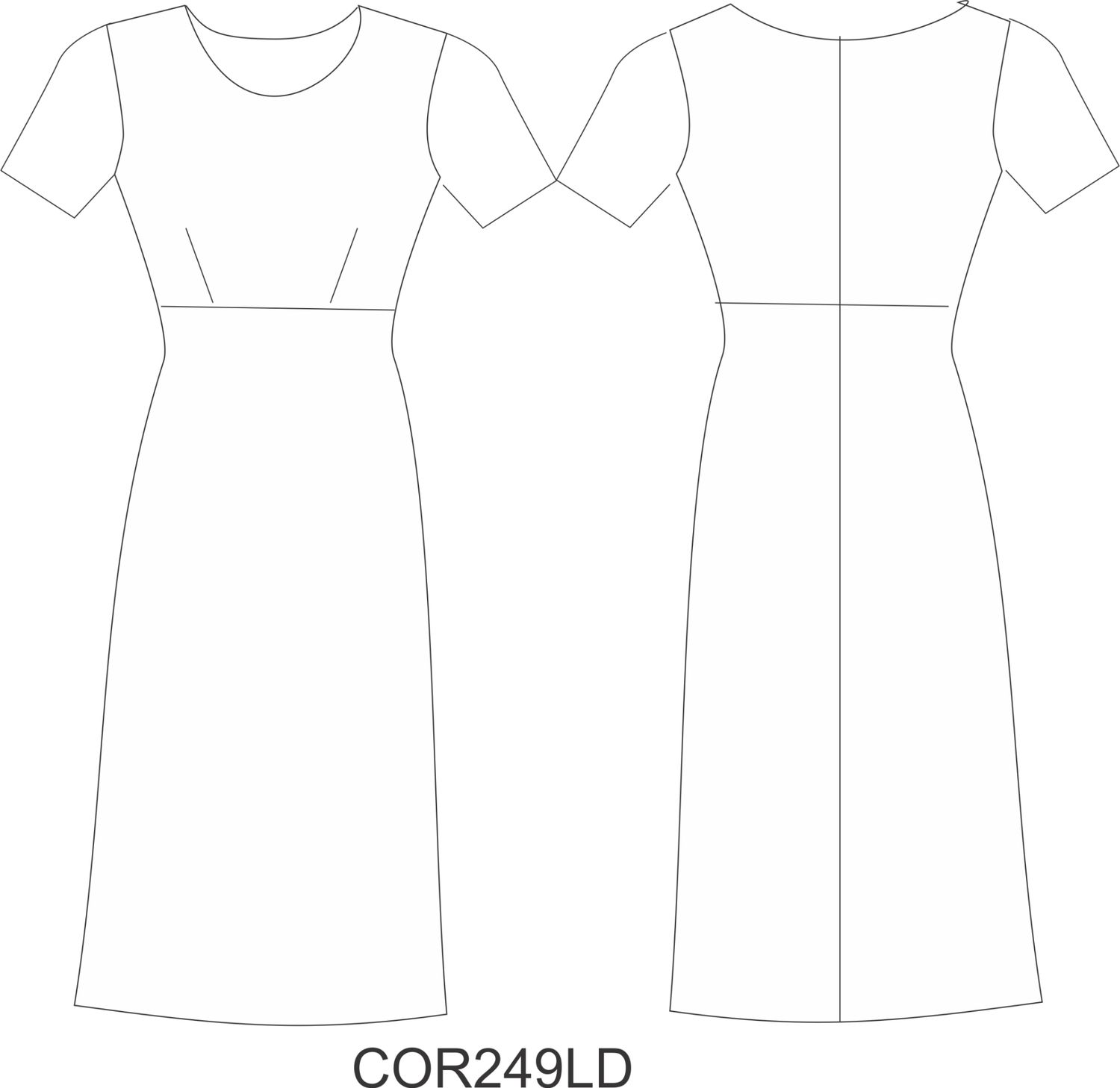 Basic darted dress