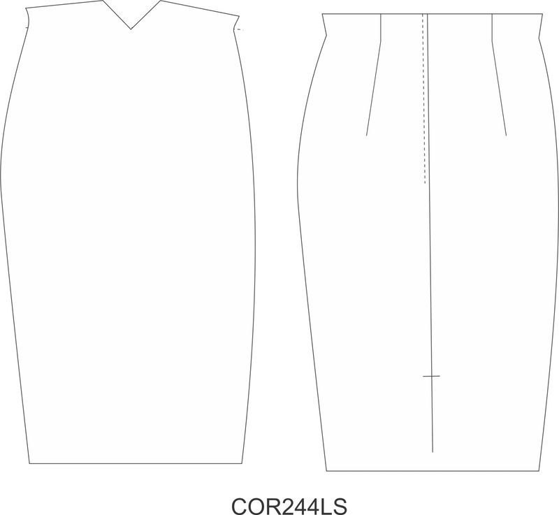 Ladies Notched pencil skirt
