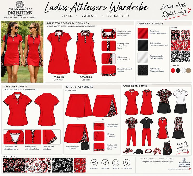 Ladies golfer wardrobe