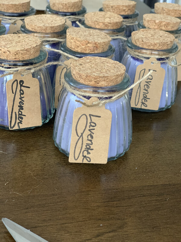 Lavender Aromatherapy Essential Oil Candle