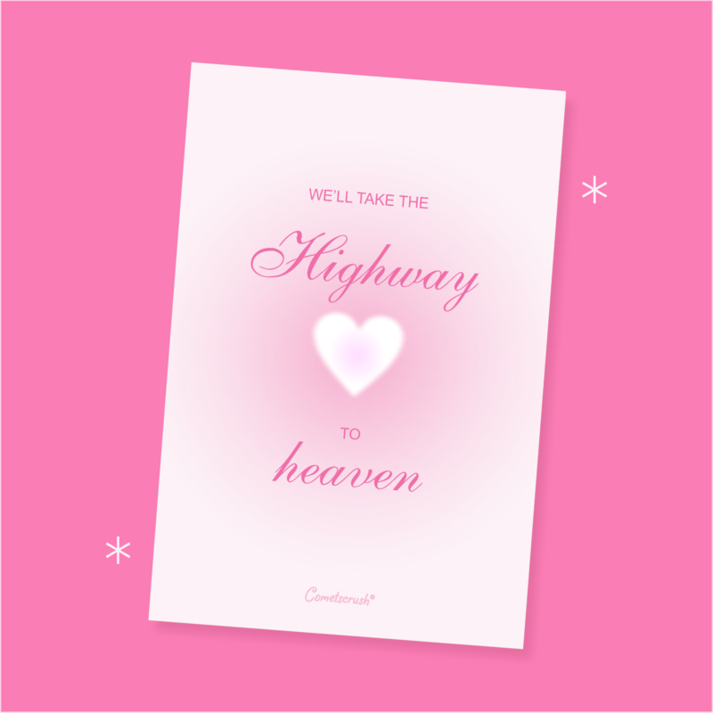 Highway to Heaven Postcard
