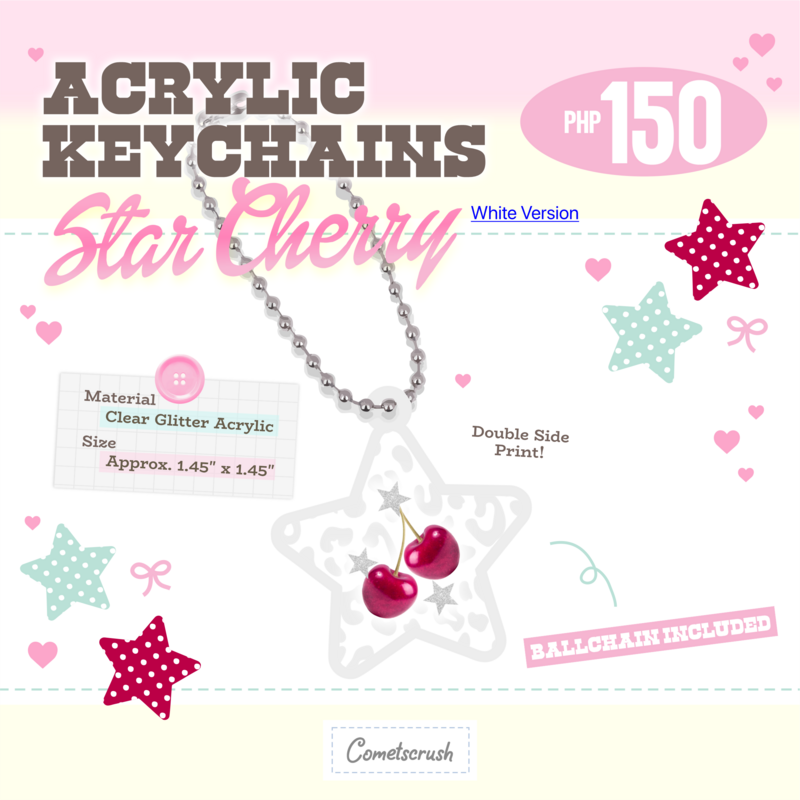 Star Cherry Keychain (White ver.)