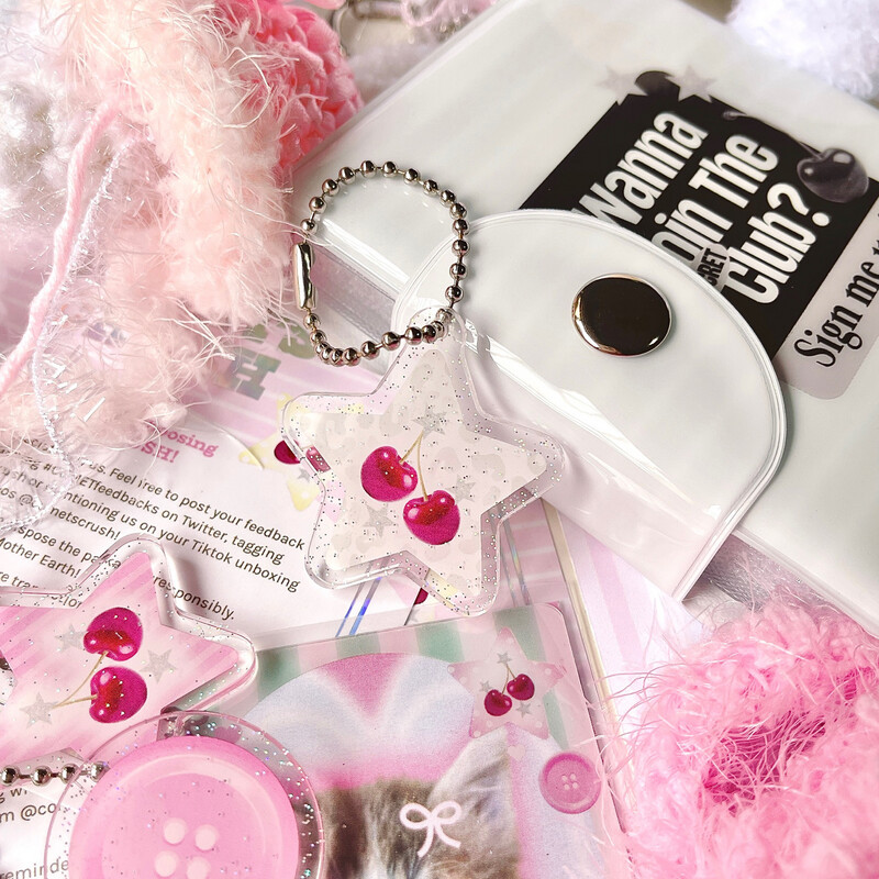 Star Cherry Keychain (White ver.)