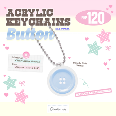 Button Keychain (Blue ver.)