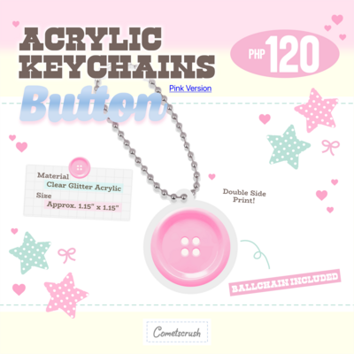 Button Keychain (Pink ver.)