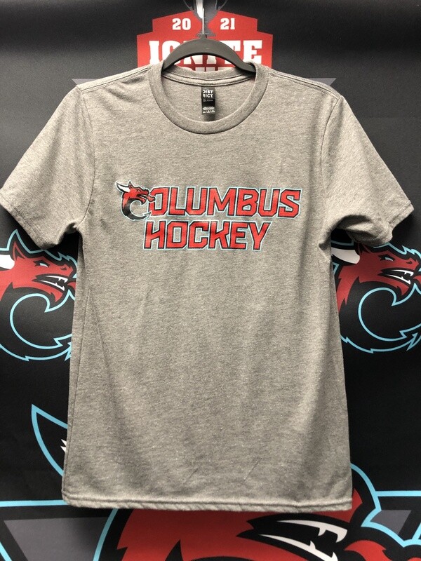 Youth Columbus Hockey C Logo SS Tee