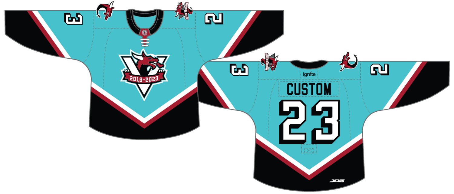 Authentic 2023-24 Adult Teal Game Jersey - Custom