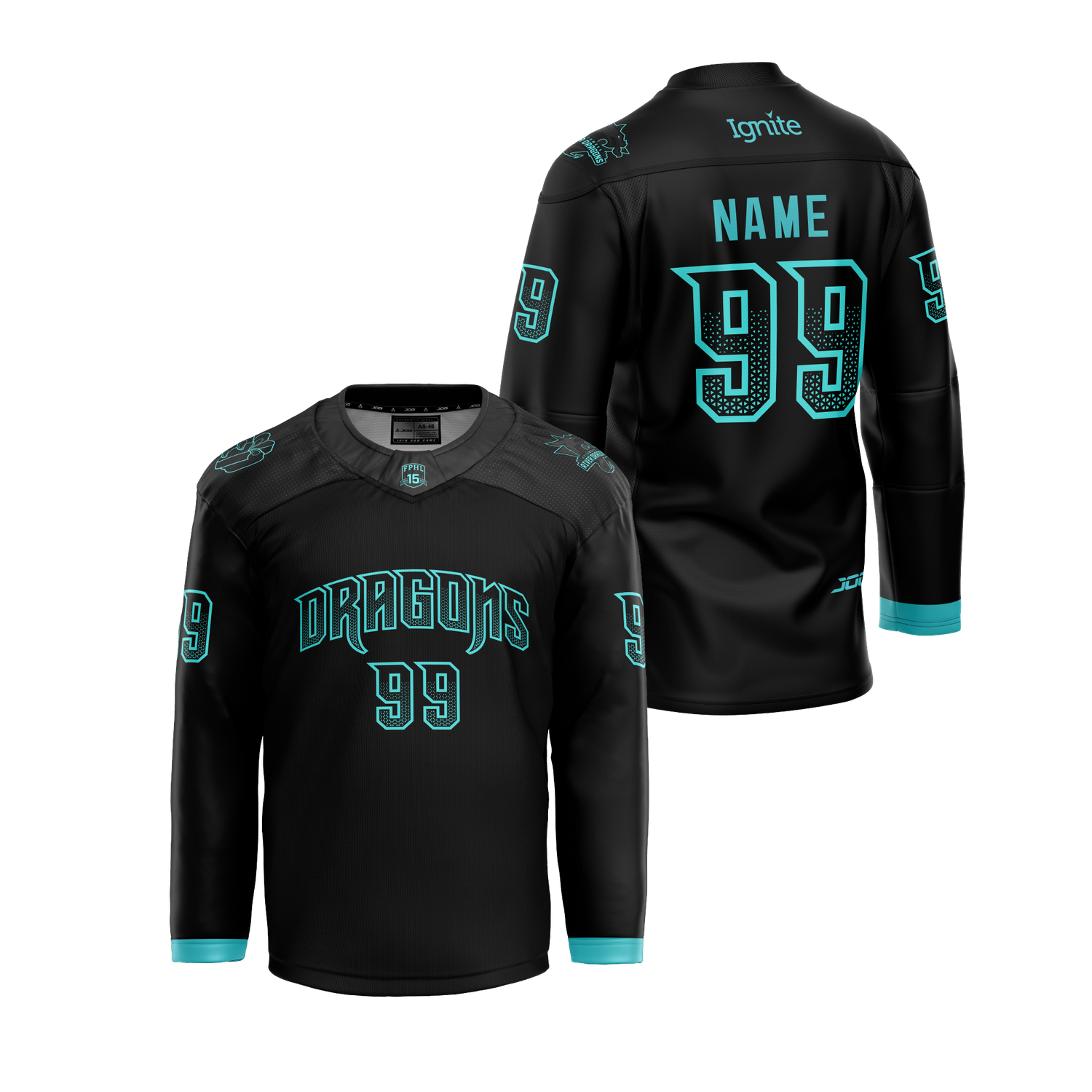 Authentic 2024-25 Adult Black Game Jersey - Custom