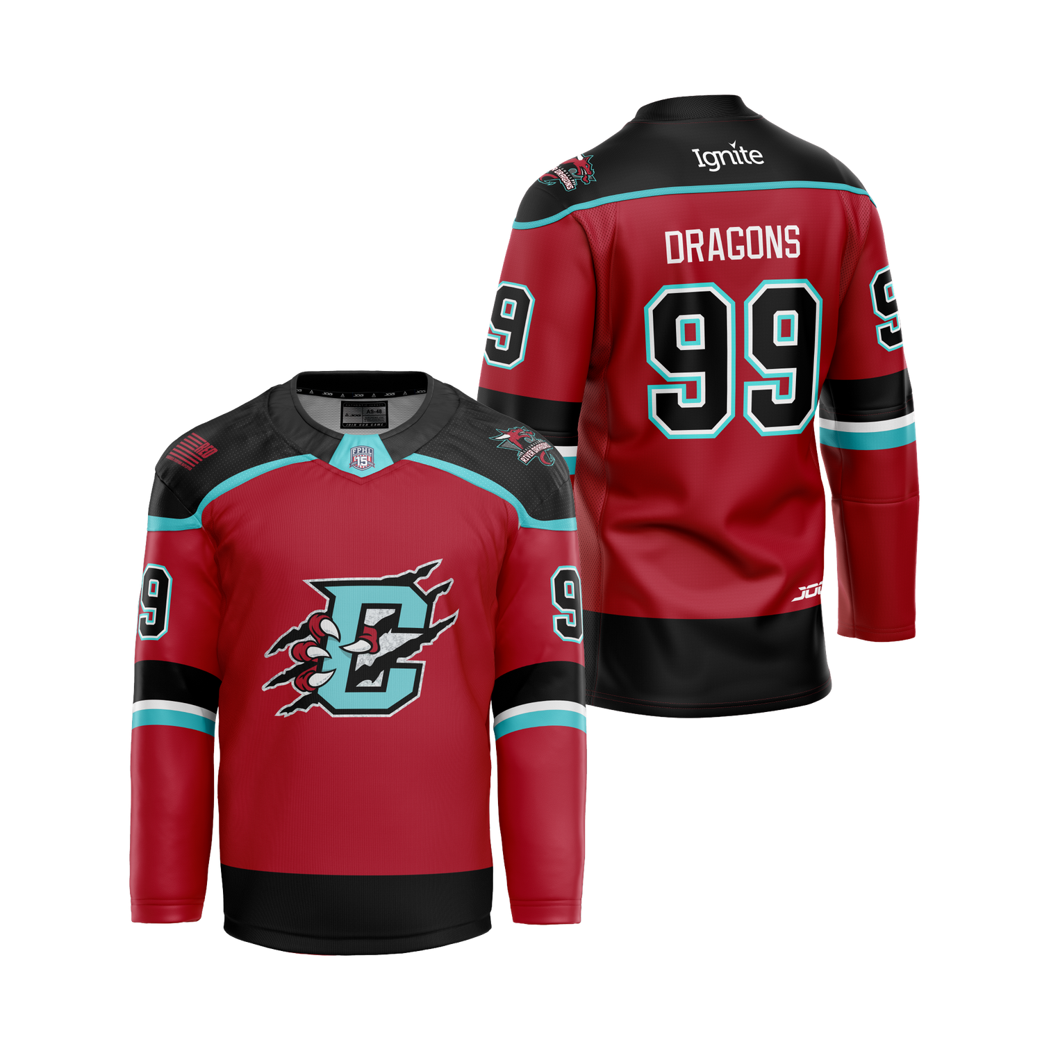 Authentic 2024-25 Adult Red Game Jersey - Custom