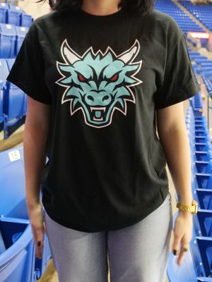 Front Facing Dragon Black Tee