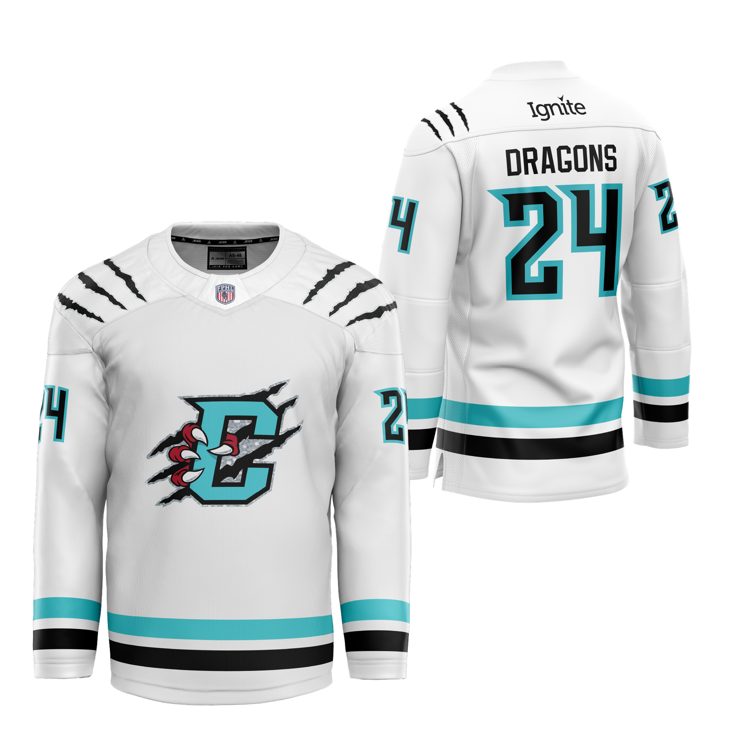 Authentic 2025-26 Adult White Game Jersey - Custom