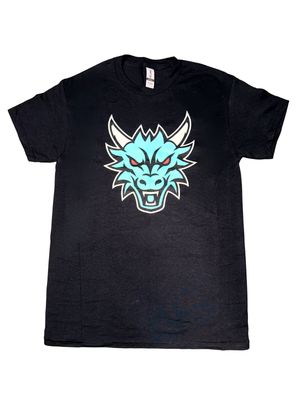 Front Facing Dragon Black Tee