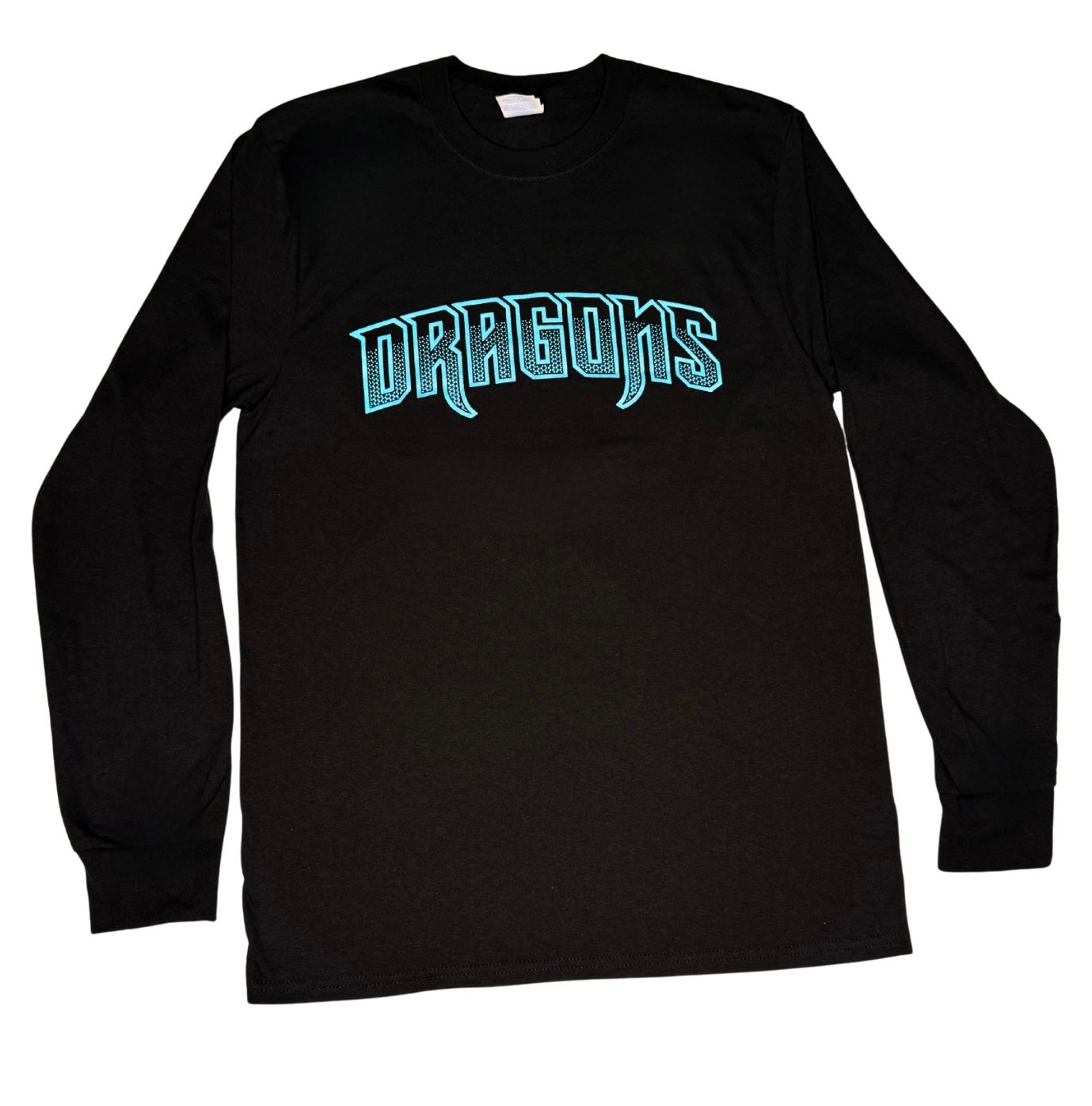 Dragons Wordmark Black Long Sleeve