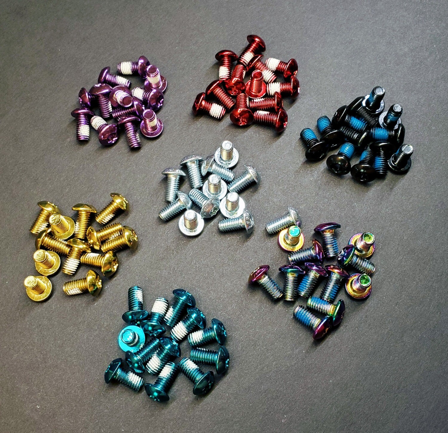 12Pcs Bicycle MTB Bike M5*10mm Screws Trox T25 Head Disc Brake Rotor Bolts Set