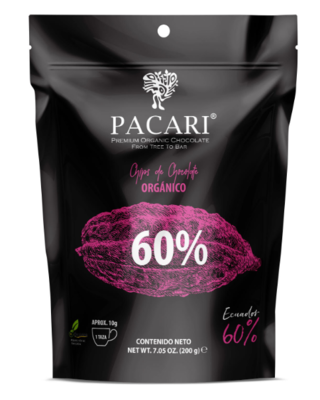 Pacari Chips Choco Orgánico 60% 200g