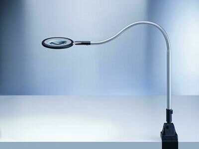 ELABO- neutral white LED magnifying LED lamp with dimmer. ELABO- neutral white LED magnifying LED lamp with dimmer.