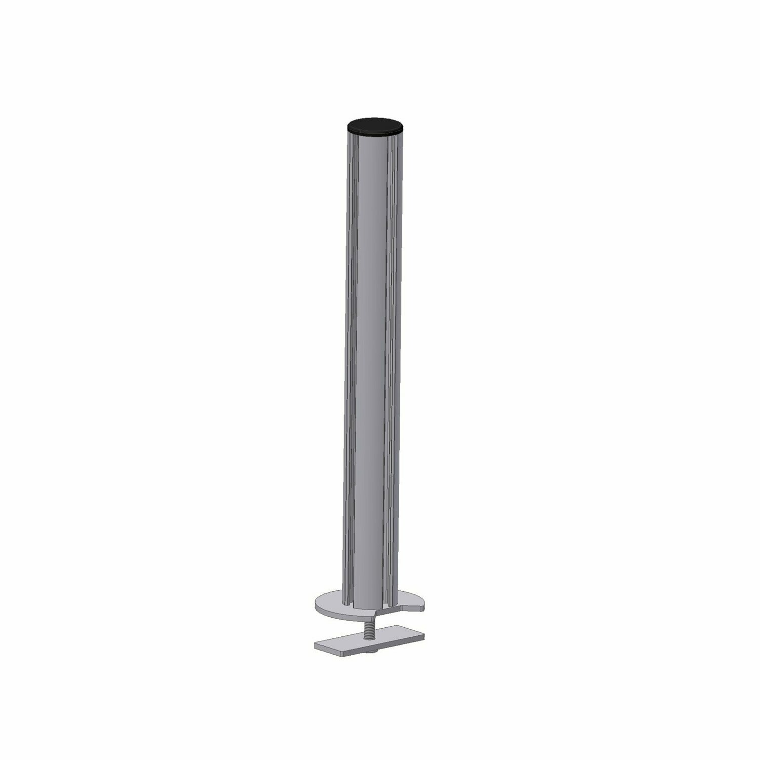 ELABO TaCom Stand column for TFT. Overall height 845 mm Ø = 80 mm