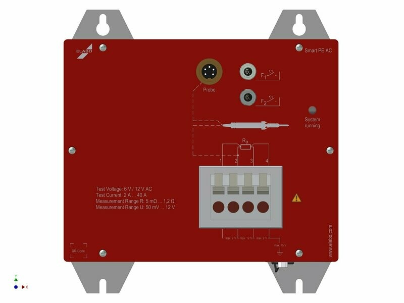 PE Prüfmodul 40A 1,2 Ohm mit Varima-Stelltrafo PE Prüfmodul 40A 1,2 Ohm mit Varima-Stelltrafo