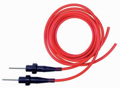 High voltage cable (1 pair) equipped with special high voltage plugs at one side.