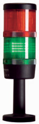 Signalsäule mit Magnet nach VDE 0104, Säule rot, grün
