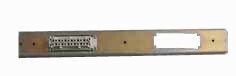 Buchsenblech m.1x24p. Hartingbuchse f.19  Mini- u. Eurorack