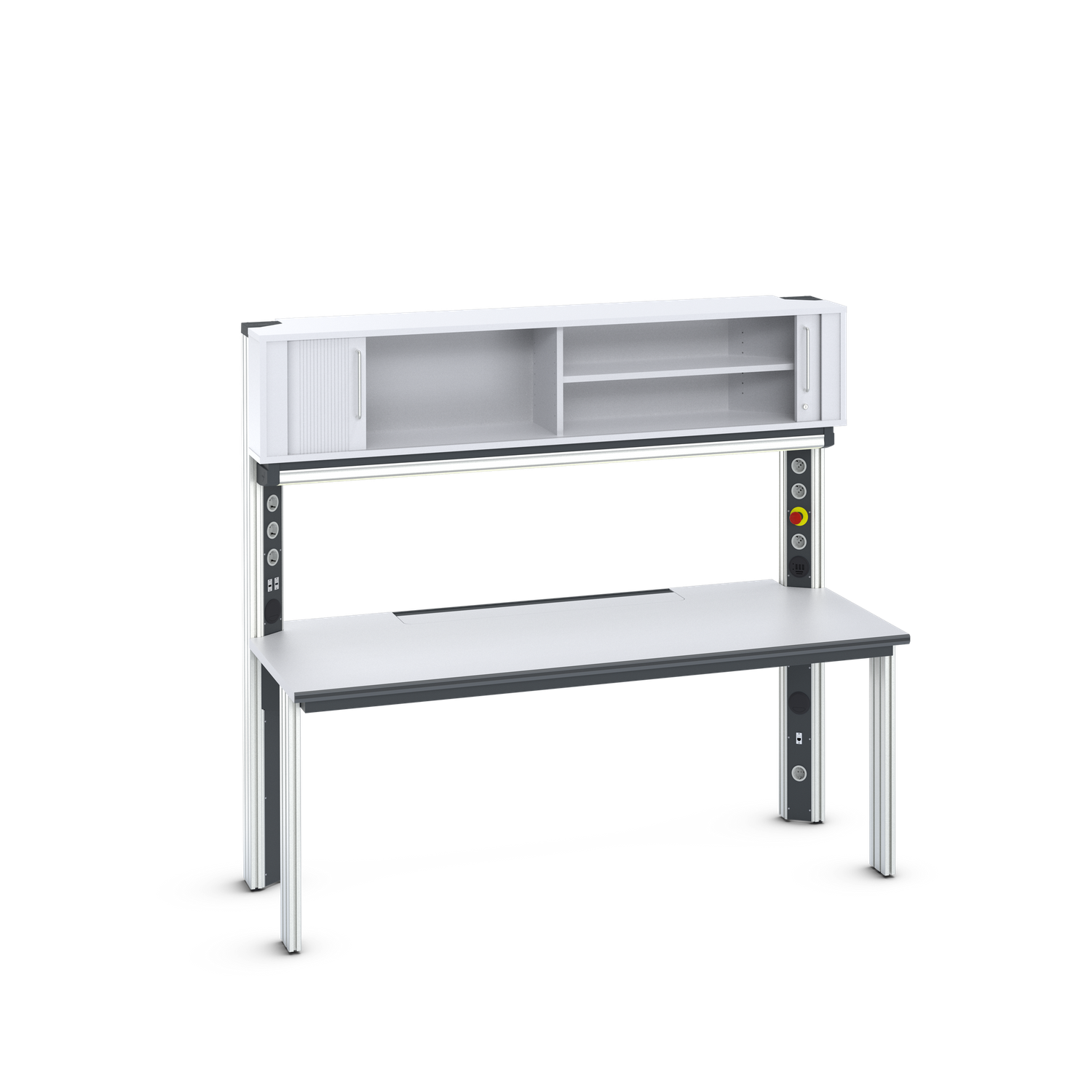Arbeitsplatz primus two mit Rolladenaufbau (konfigurierbar)