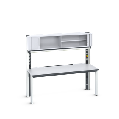 Arbeitsplatz primus two mit Rolladenaufbau (konfigurierbar) Arbeitsplatz primus two mit Rolladenaufbau (konfigurierbar)