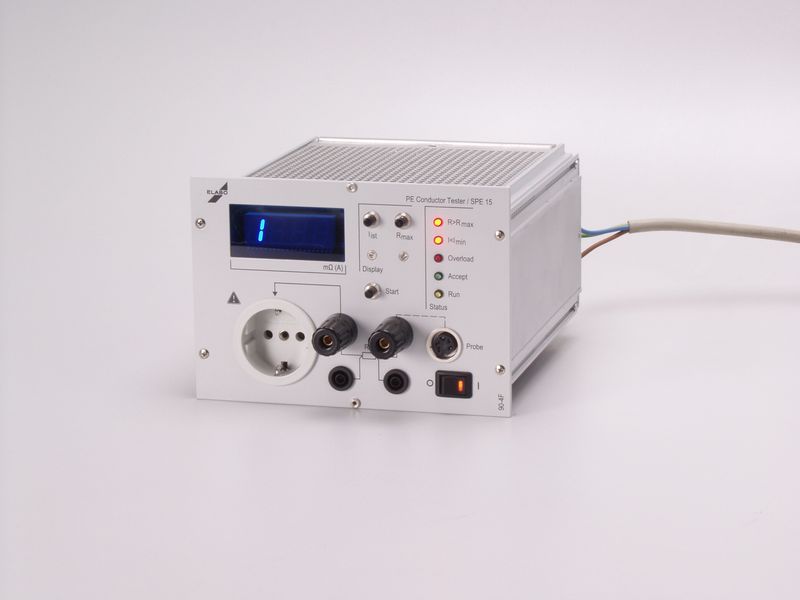 Schutzleitermeßgerät 3HE/36TE 10V/10-25A/0..350 mOhm Schutzleitermeßgerät 3HE/36TE 10V/10-25A/0..350 mOhm