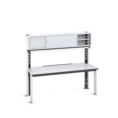 Arbeitsplatz primus two mit Schiebetürenaufbau (konfigurierbar)