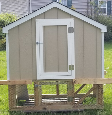 Chicken Coop with inside entrance.