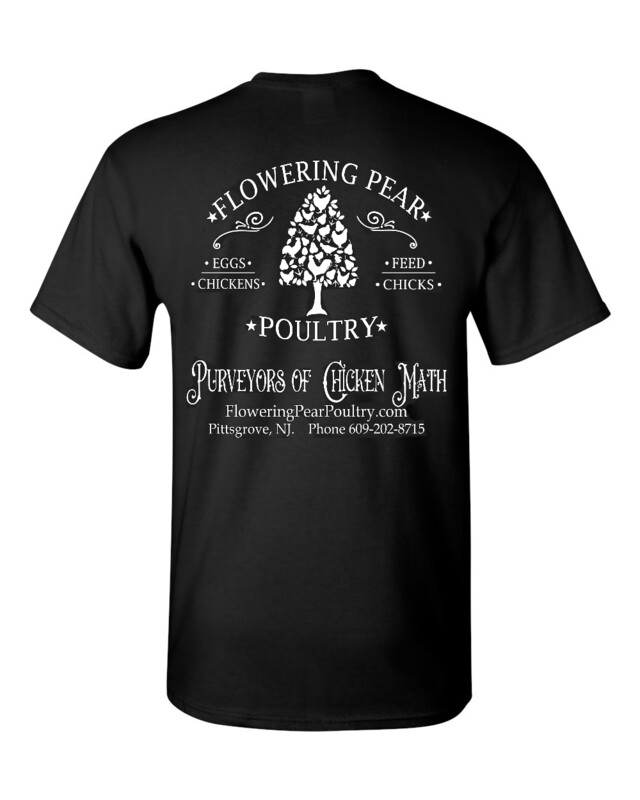 Purveyors of Chicken Math T-shirt.  Adult Summer of 2020